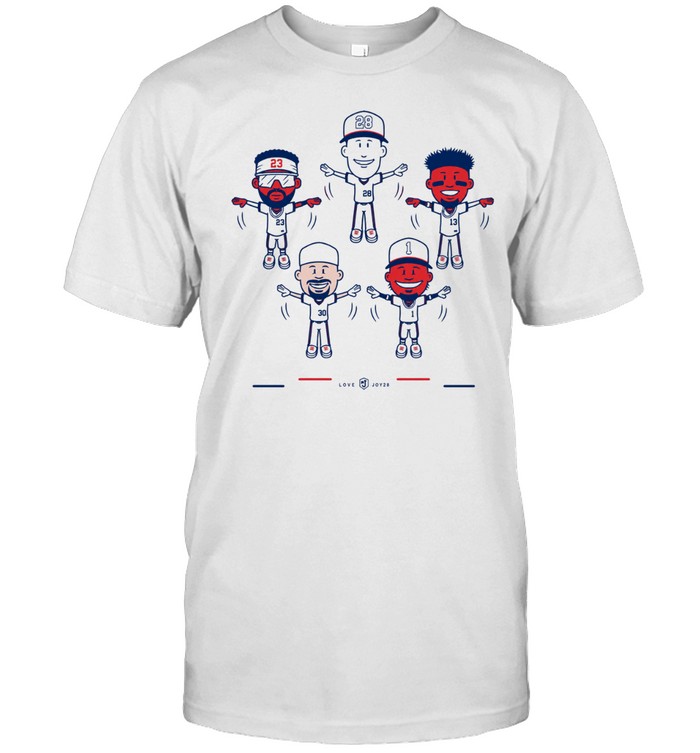 Matt Olson Drake Baldwin Michael Harris II Ronald Acuña Jr. And Ozzie Albies Keep Flying 2 Atlanta Braves Caricatures Unisex T-Shirt