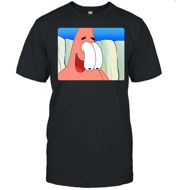 Patrick Star eyes outside Unisex T-Shirt