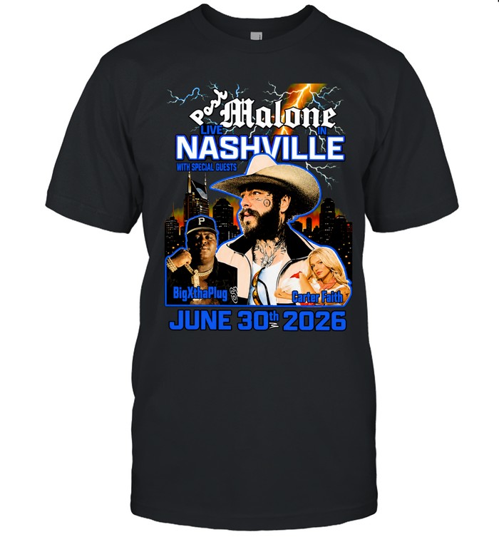PM Live In Nashville BigXthaPlug And Carter Faith On June 30 2026 Unisex T-Shirt