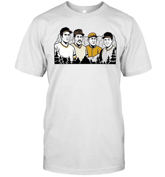 Roberto Clemente Willie Stargell Honus Wagner and Bill Mazeroski Icons of Pittsburgh Pirates Baseball Unisex T-Shirt