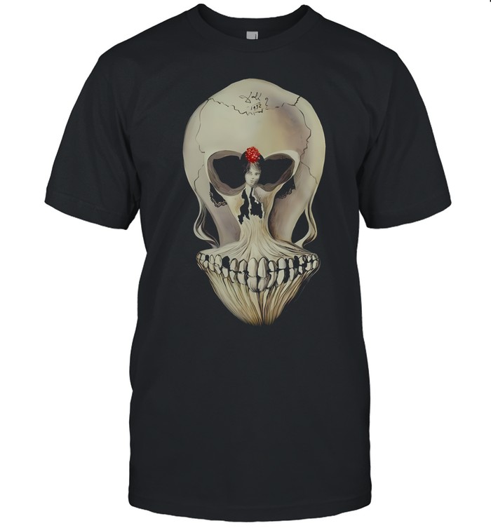 Salvador Dali Dancer In Skull Unisex T-Shirt