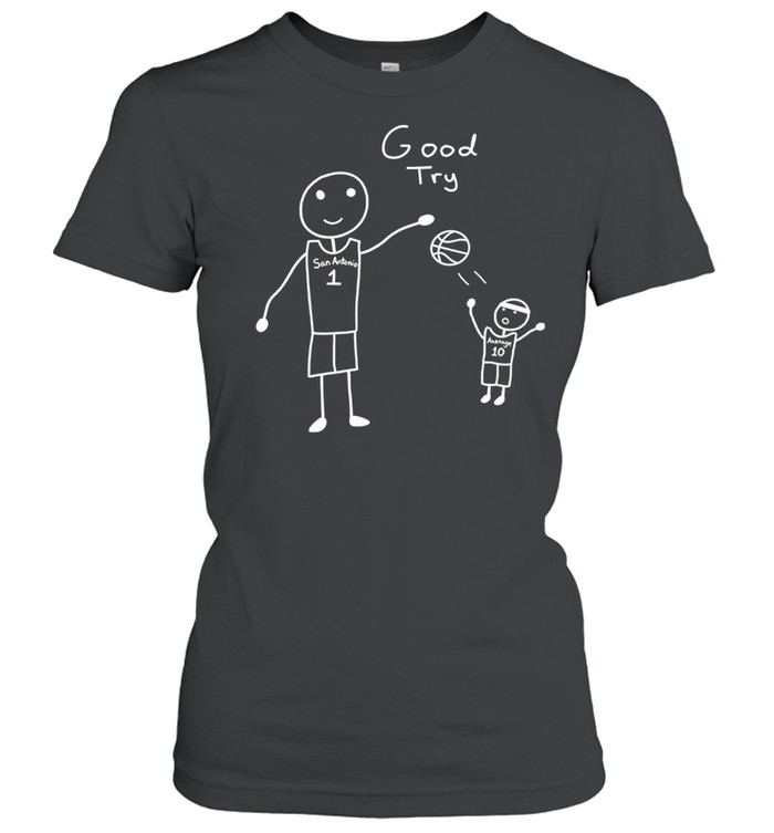 San Antonio Spurs Victor Wembanyama Good Try Women T-Shirt