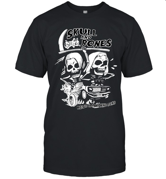 Skull And Bones Motor City Machine Guns Unisex T-Shirt