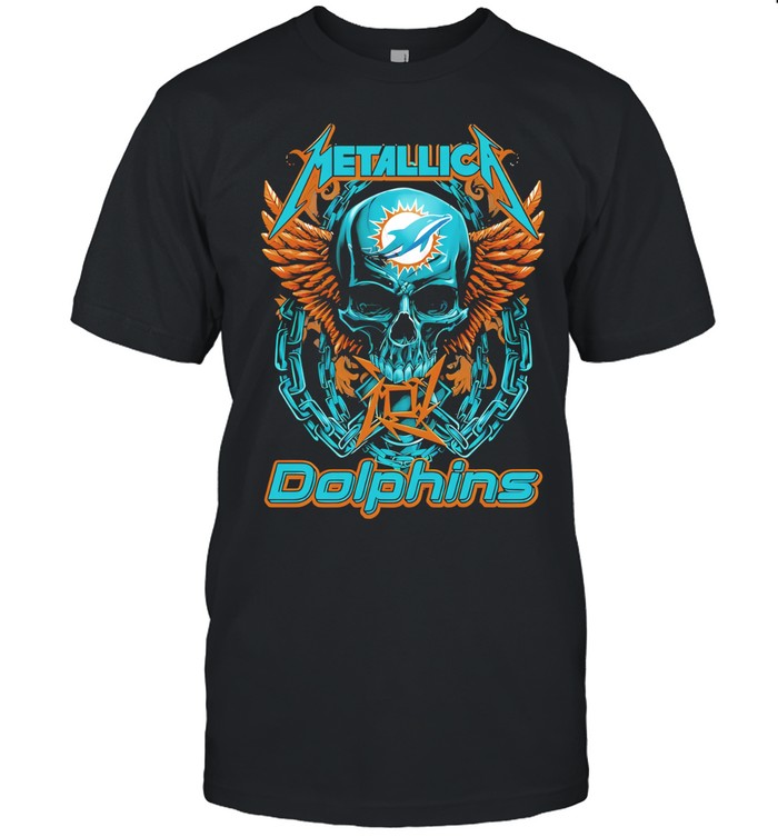 Skull Miami Dolphins Unisex T-Shirt