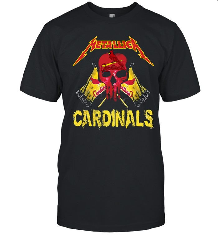 Skull St. Louis Cardinals Flag Unisex T-Shirt