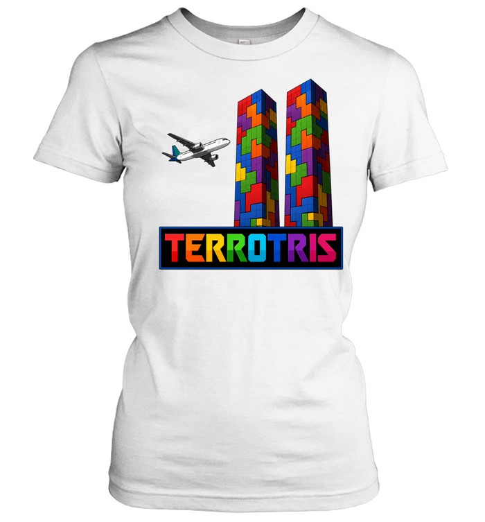 Terrotris Terror Tetris Block Women T-Shirt
