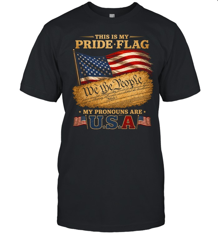 This Is My Pride Flag My Pronouns Are USA Unisex T-Shirt