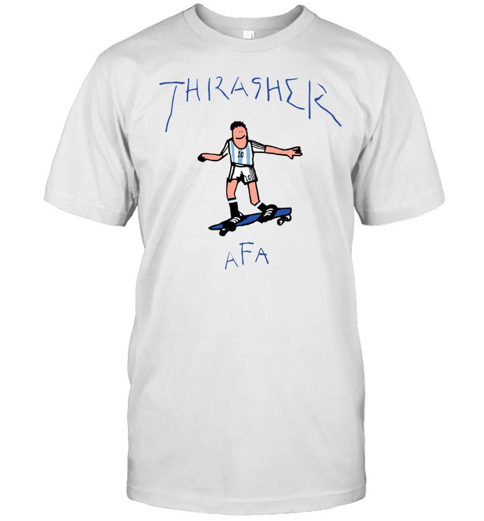 Thrasher Skateboarding Soccer Player Unisex T-Shirt