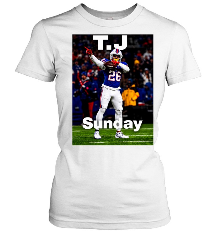 Ty Johnson Buffalo Bills Sunday Women T-Shirt