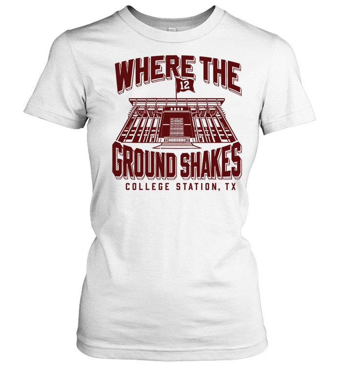 Where the ground shakes college stadium Women T-Shirt