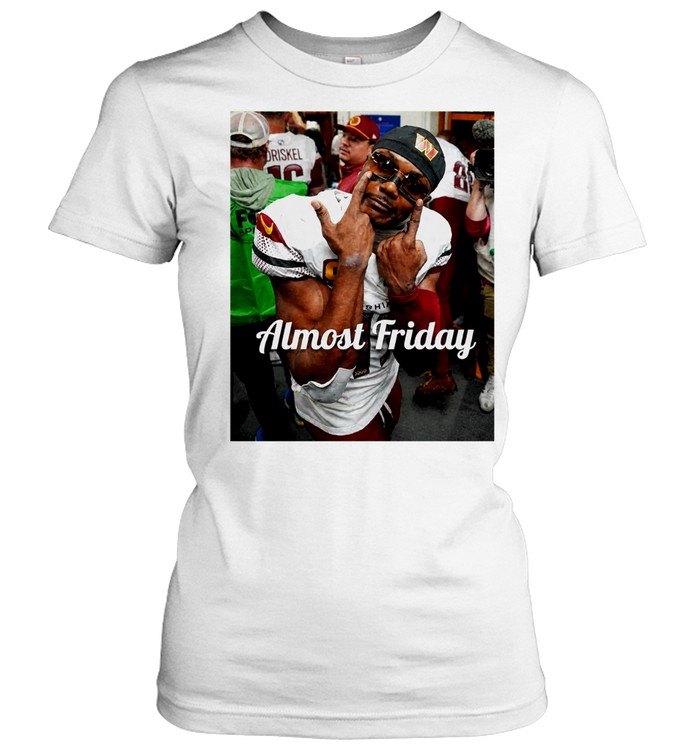 Almost Friday Scary Terry Washington Commanders Women T-Shirt