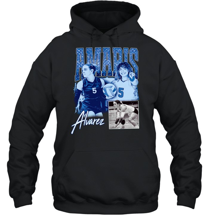 Alvarez Volleyball Player Collage Hoodie
