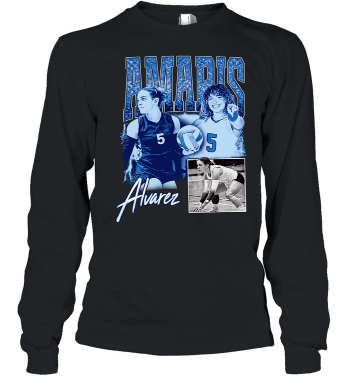 Alvarez Volleyball Player Collage Long Sleeve Tee