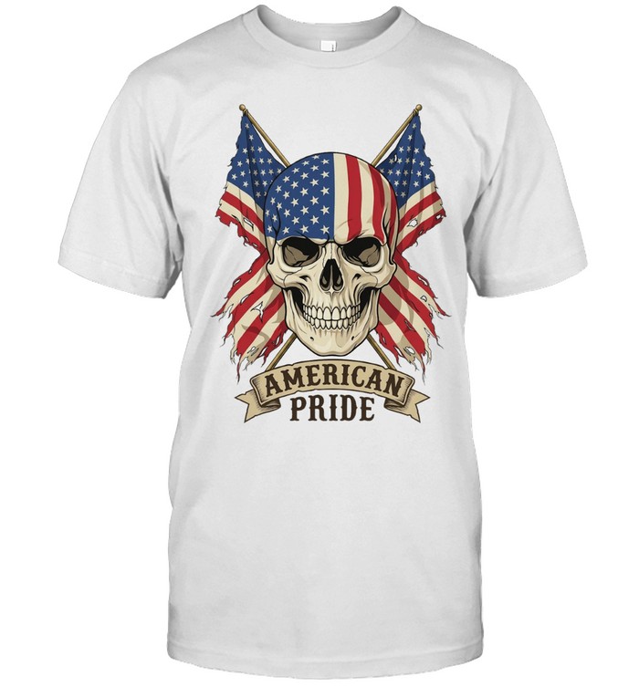 American Pride Skull Veteran Patriot Unisex T-Shirt