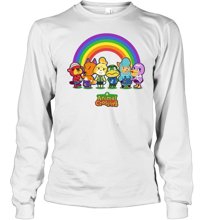 Animal Crossing Rainbow Character Long Sleeve Tee