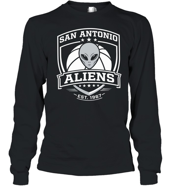 Antonio Aliens Basketball Logo 1967 Long Sleeve Tee