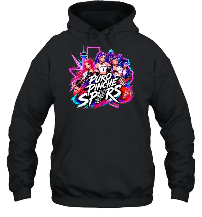 Antonio Spurs Basketball Kpop Demon Hunters Puro Pinche Spurs Hoodie