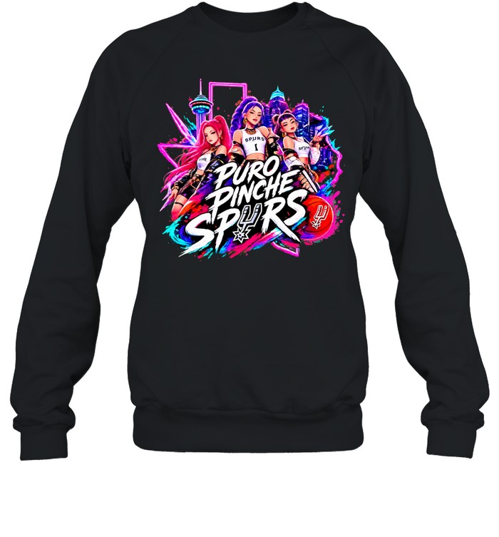 Antonio Spurs Basketball Kpop Demon Hunters Puro Pinche Spurs Sweatshirt