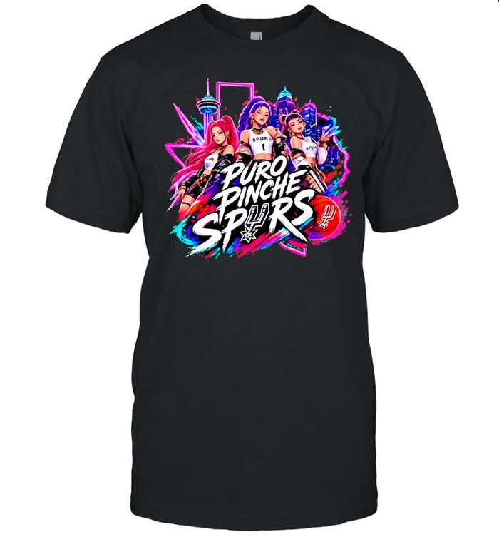 Antonio Spurs Basketball Kpop Demon Hunters Puro Pinche Spurs Unisex T-Shirt