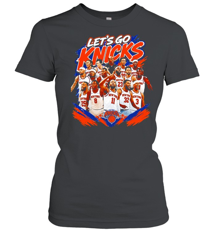 Basketball Players Team Roster Lets Go Knicks Women T-Shirt