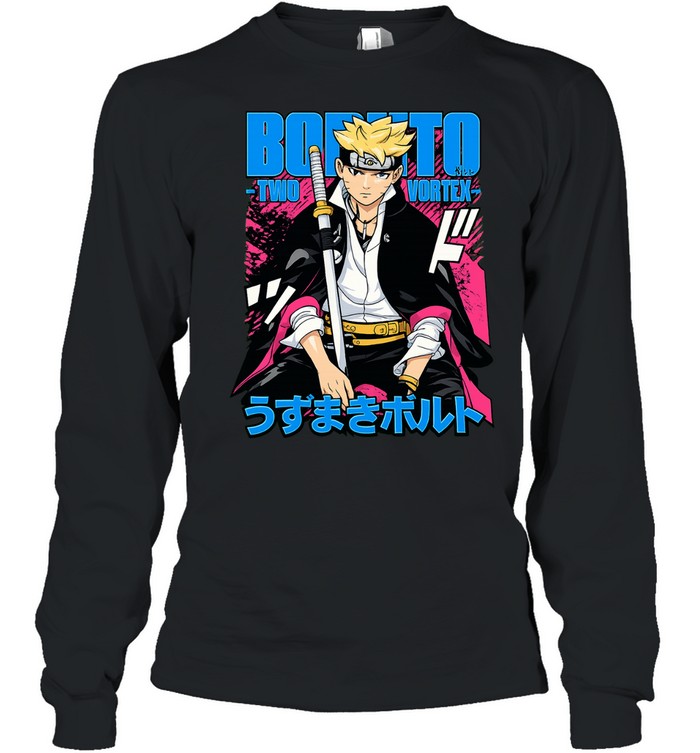 Boruto Two Blue Vortex Uzumaki Boruto Anime Manga Japanese Long Sleeve Tee