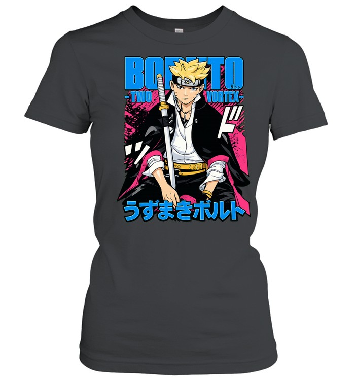 Boruto Two Blue Vortex Uzumaki Boruto Anime Manga Japanese Women T-Shirt