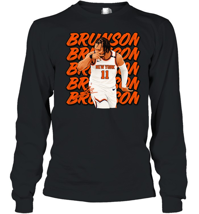 Brunson 11 New York knicks Finals 2026 Long Sleeve Tee