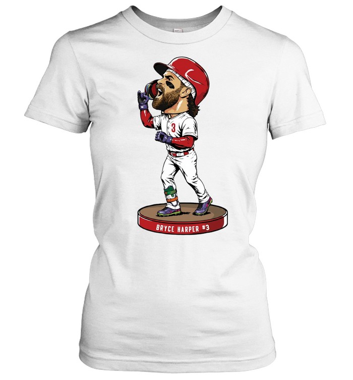 Bryce Harper Philadelphia Phillies Bobble Head Women T-Shirt