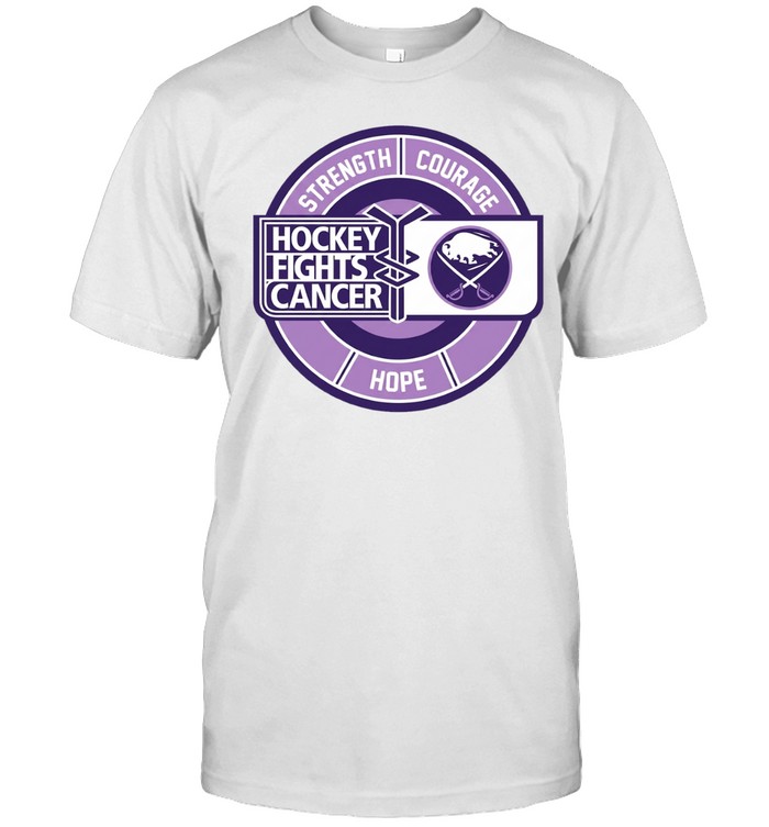 Buffallo Sabres hockey fights cancer strength courage hope Unisex T-Shirt