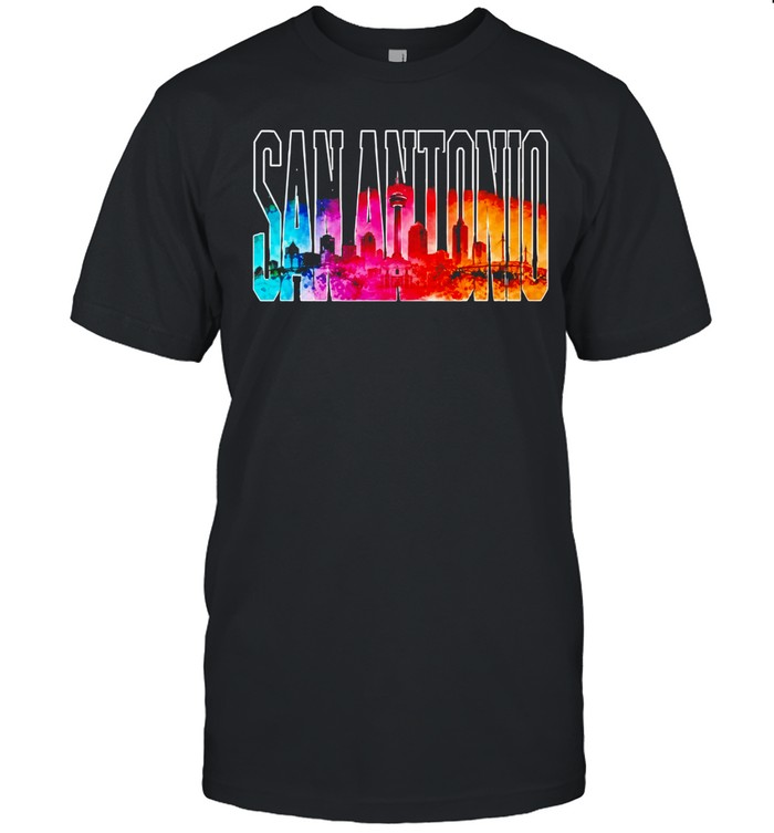 City Skyline Landmark Monument San Antonio Spurs Unisex T-Shirt