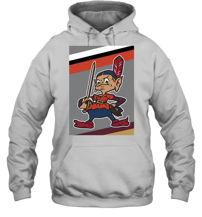 Cleveland Guardians sword warrior mascot vintage cartoon art Hoodie