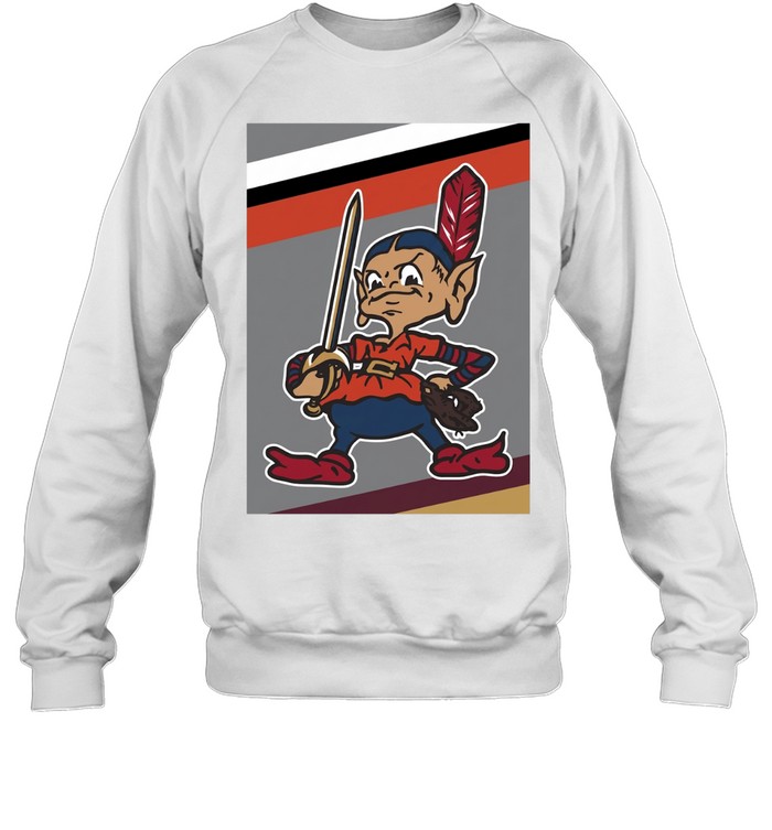 Cleveland Guardians sword warrior mascot vintage cartoon art Sweatshirt