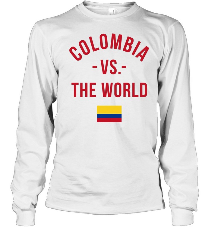 Colombia Vs The World flag Long Sleeve Tee