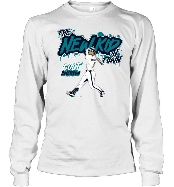 Colt Emerson Seattle Mariners Baseball The New Kid In Town Long Sleeve Tee