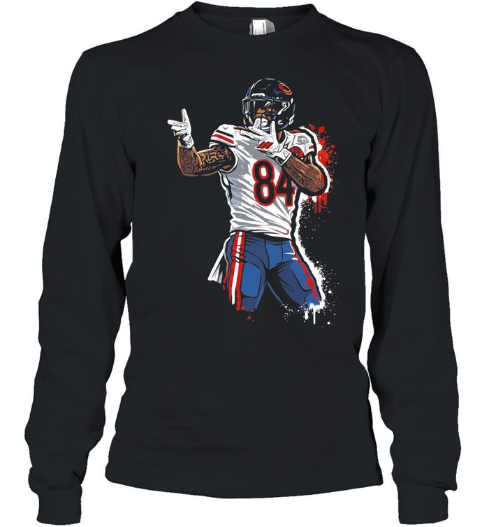 Cordarrelle Patterson Chicago Bears 84 Art Long Sleeve Tee