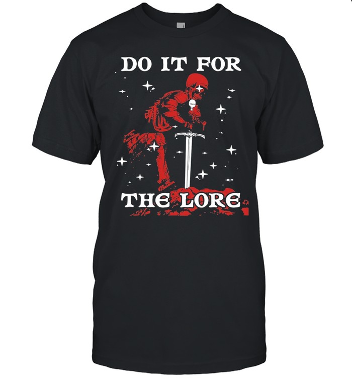 Do It For The Lore Grim Reaper Red Knight Sword Starry Night Fantasy Goth Unisex T-Shirt
