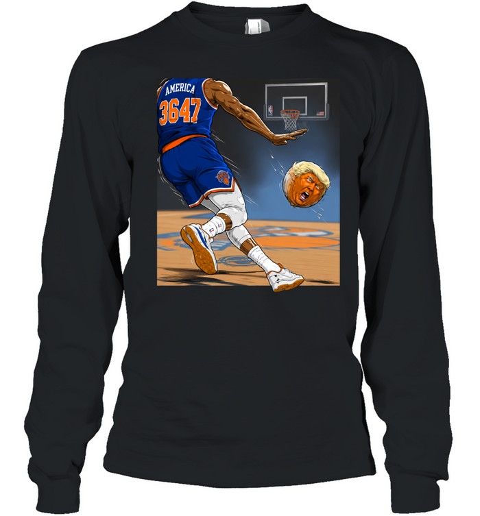 Donald Trump Basketball Dunk Long Sleeve Tee