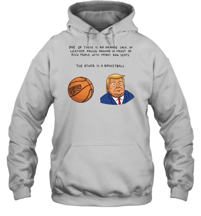 Donald Trump Funny Political Satire New York Knicks Basketball Caricature Hoodie