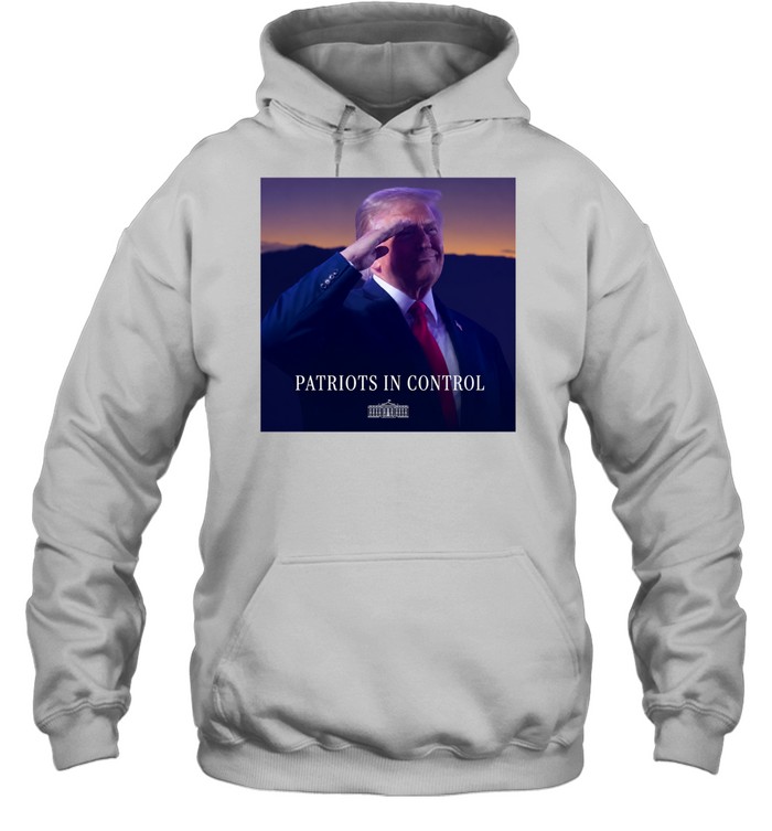 Donald Trump Patriots In Control White House Saluting Hoodie