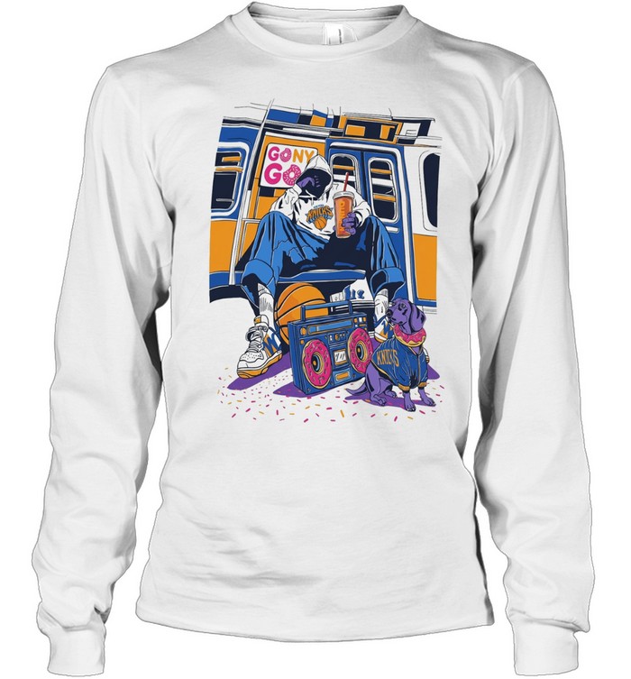 Dunkin’ Knicks New York Subway Donut Streetwear Long Sleeve Tee
