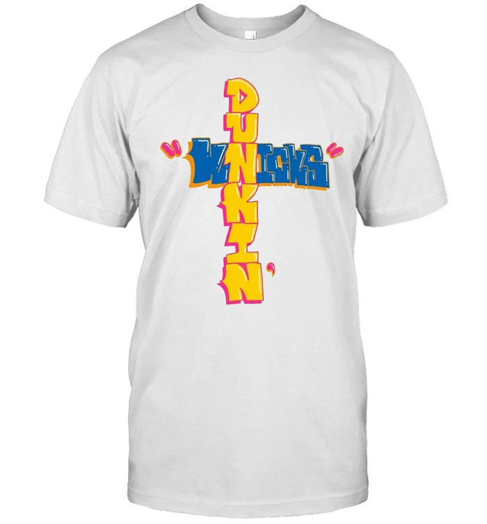 Dunkin’ Knicks New York Subway Donut text Unisex T-Shirt