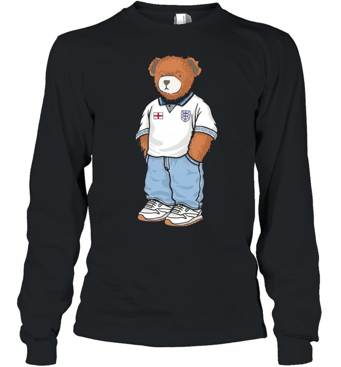 England ’90 Pickles Teddy Bear Three Lions Long Sleeve Tee