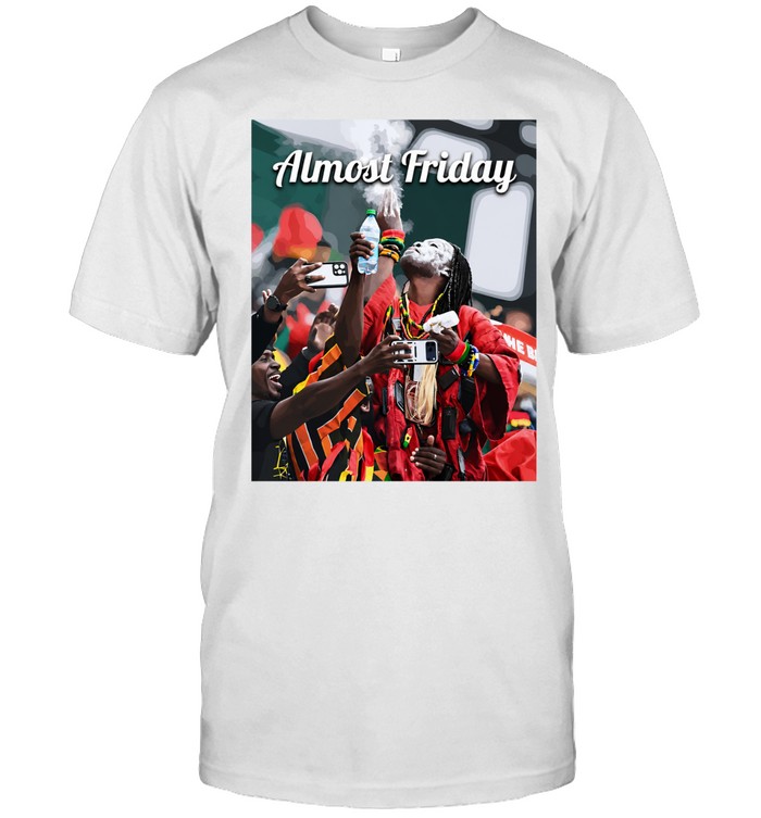 Fan celebrating champagne Almost Friday Unisex T-Shirt