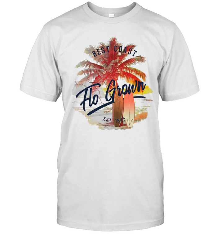 FloGrown best coast palm trees beach Unisex T-Shirt