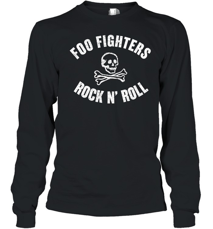 Foo Fighters Rock N' Skeleton Tour Dates Schedule Long Sleeve Tee