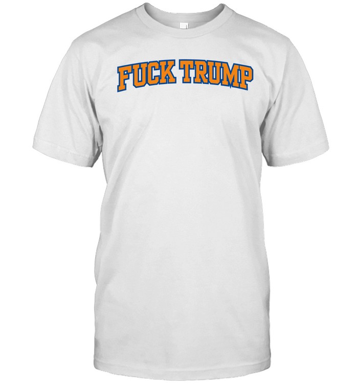 Fuck Trump Anti Donald Trump Blue Orange TypographyFinals 2026 Unisex T-Shirt