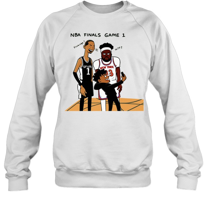Funny Victor Wembanyama Mitchell Robinson Cartoon Meme Finals 2026 Sweatshirt