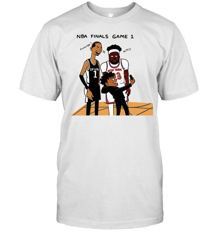Funny Victor Wembanyama Mitchell Robinson Cartoon Meme Finals 2026 Unisex T-Shirt