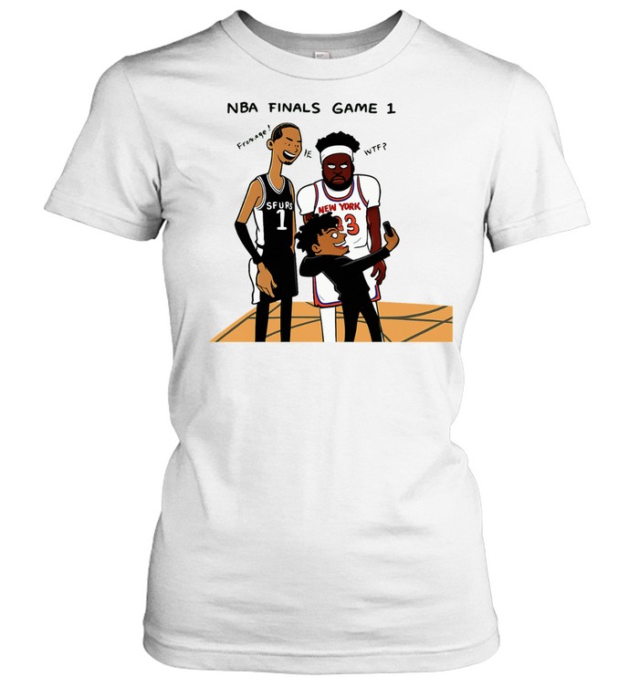 Funny Victor Wembanyama Mitchell Robinson Cartoon Meme Finals 2026 Women T-Shirt