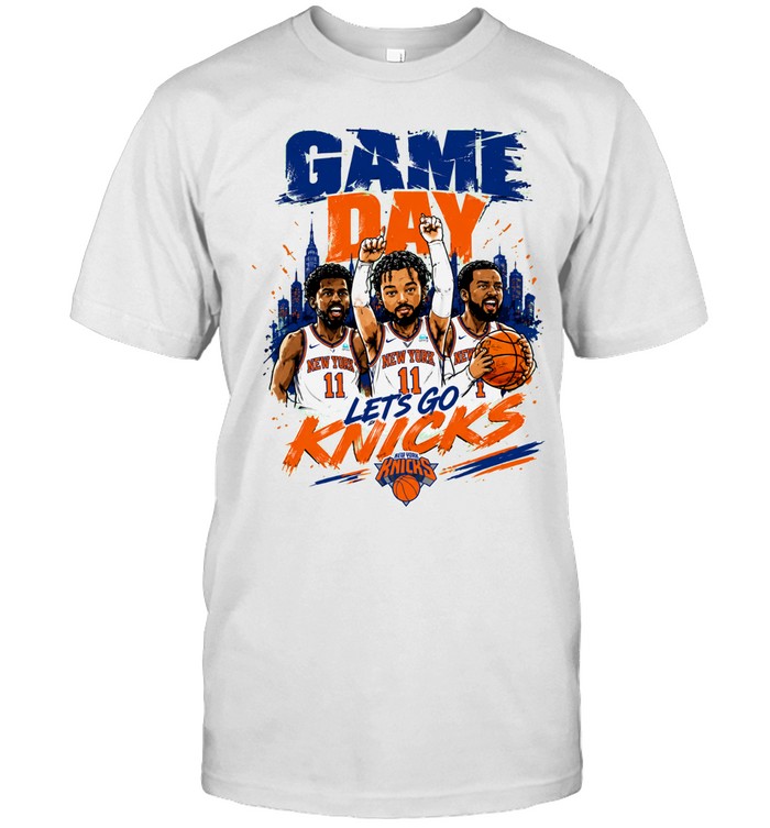 Game Day Lets Go Knicks New York Basketball Skyline Finals 2026 Unisex T-Shirt